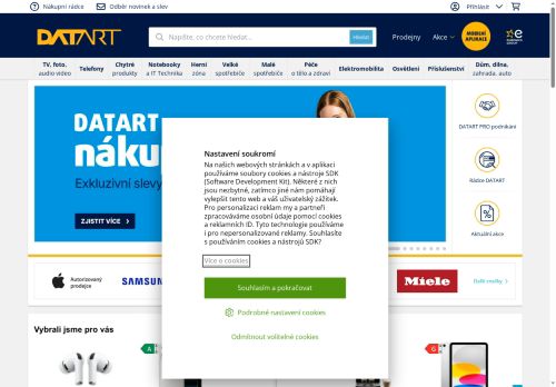 Zobrazit webové stránky DATART - prodejna Veselí nad Moravou