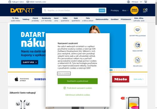 Zobrazit webové stránky DATART - prodejna Kolín