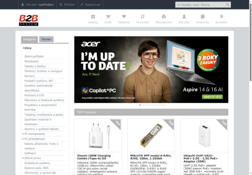 Zobrazit webové stránky B2B System, s.r.o.