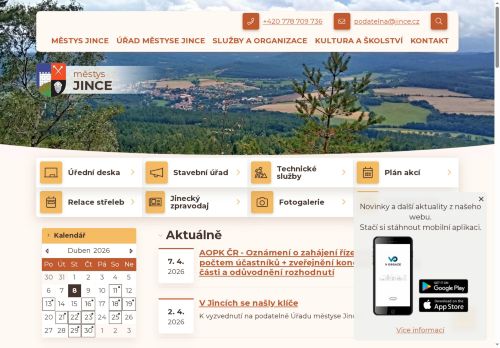 Zobrazit webové stránky Úřad městyse Jince
