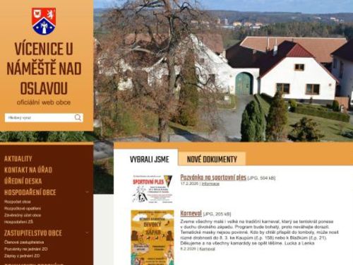 Obecní úřad Vícenice u Náměště nad Oslavou