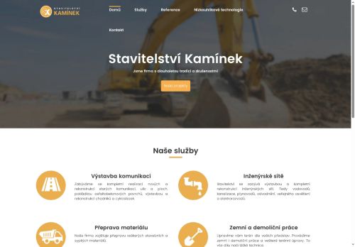 Stavitelství Kamínek s.r.o. nabízí práci na pozici strojníci v obci Líšťany