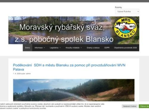 Moravský rybářský svaz, MO, Blansko