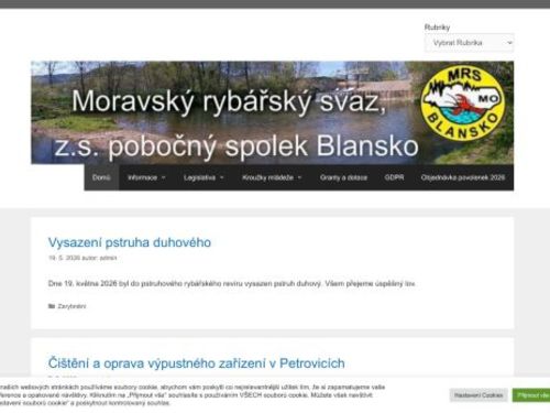 Moravský rybářský svaz, MO, Blansko