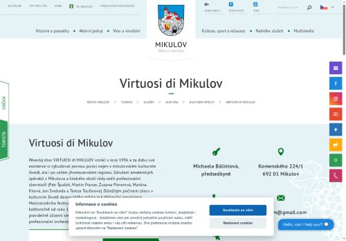 Zobrazit webové stránky Virtuosi di Mikulov