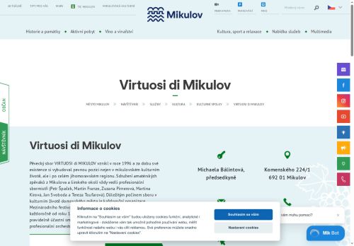 Zobrazit webové stránky Virtuosi di Mikulov