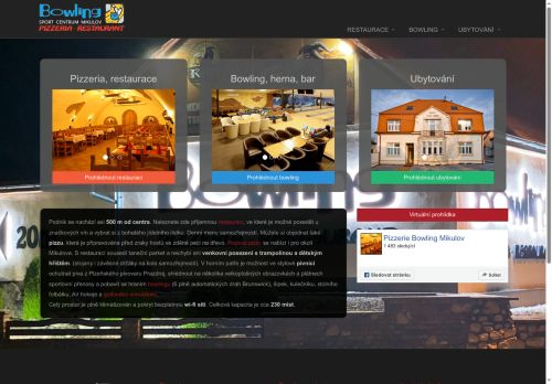 Zobrazit webové stránky Bowling sport centrum Mikulov