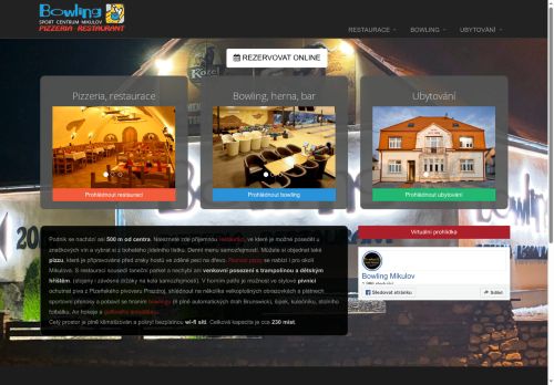 Zobrazit webové stránky Bowling sport centrum Mikulov