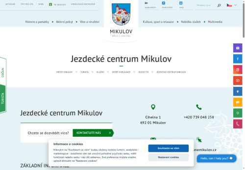 Zobrazit webové stránky Jezdecké centrum Mikulov