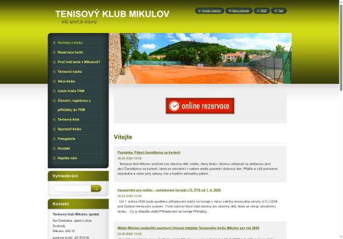 Zobrazit webové stránky Tenisový oddíl Mikulov (TOM)