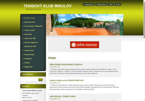 Zobrazit webové stránky Tenisový oddíl Mikulov (TOM)