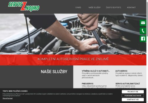 Zobrazit webové stránky SERVIS Znojmo - Pavel Vrána