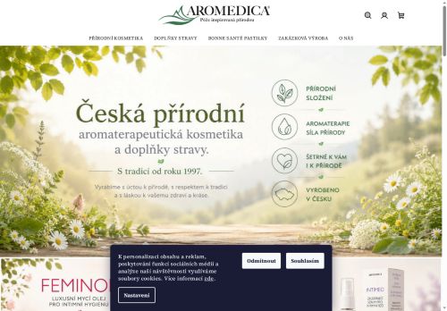 Zobrazit webové stránky AROMEDICA, spol. s r.o.