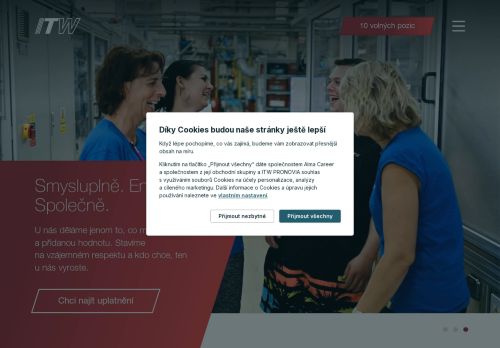 ITW PRONOVIA, s.r.o. nabízí práci na pozici Operátor výroby (m/ž) v obci Velká Bíteš