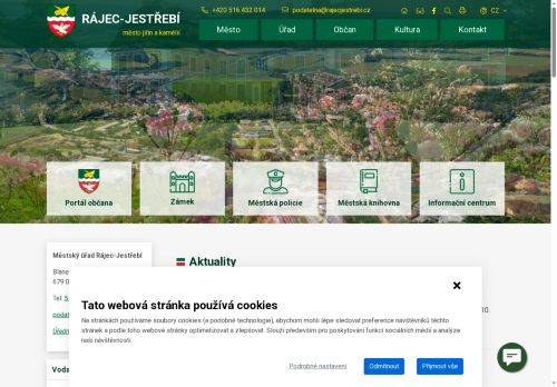 Zobrazit webové stránky Městský úřad Rájec-Jestřebí