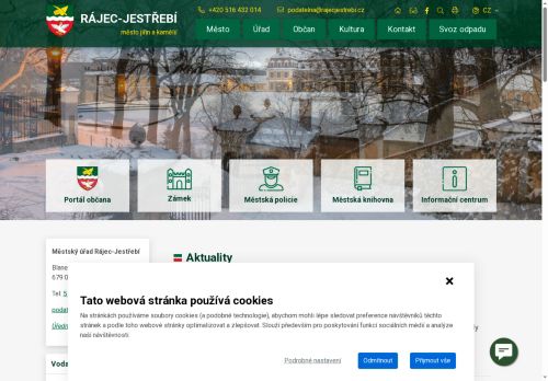 Zobrazit webové stránky Městský úřad Rájec-Jestřebí