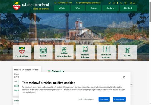 Zobrazit webové stránky Městský úřad Rájec-Jestřebí