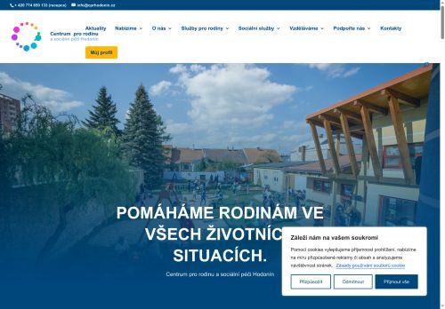 Zobrazit webové stránky Centrum pro rodinu a sociální péči Hodonín