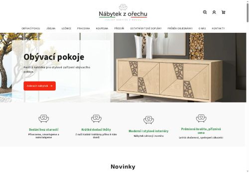 Zobrazit webové stránky Nábytek z ořechu