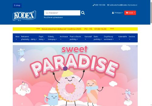 Zobrazit webové stránky KODEX, a.s.