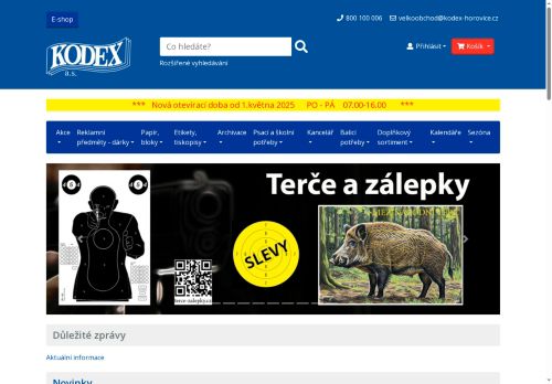 Zobrazit webové stránky KODEX, a.s.