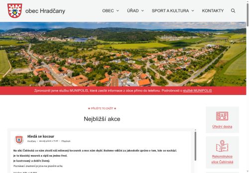 Zobrazit webové stránky Obecní úřad Hradčany