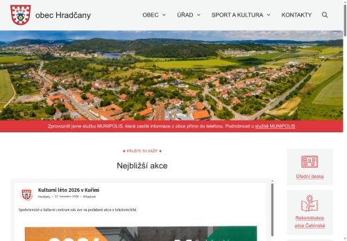 Zobrazit webové stránky Obecní úřad Hradčany