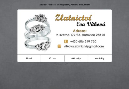 Zobrazit webové stránky Zlatnictví Eva Vítková