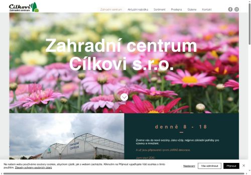 Zobrazit webové stránky Zahradní centrum Cílkovi