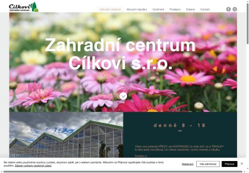 Zobrazit webové stránky Zahradní centrum Cílkovi