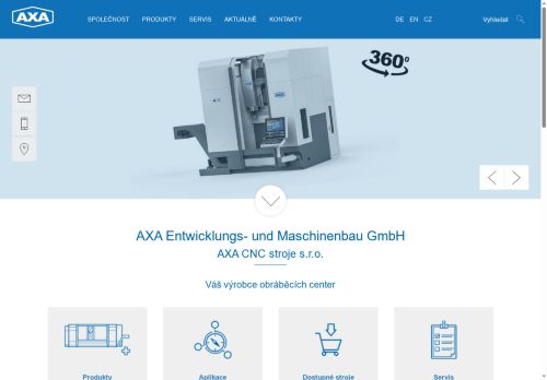 Zobrazit webové stránky AXA CNC stroje, s.r.o.