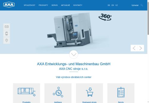 Zobrazit webové stránky AXA CNC stroje, s.r.o.