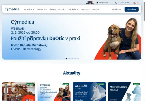 Zobrazit webové stránky Cymedica