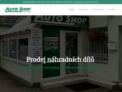 AUTO SHOP Ivana Vrbová