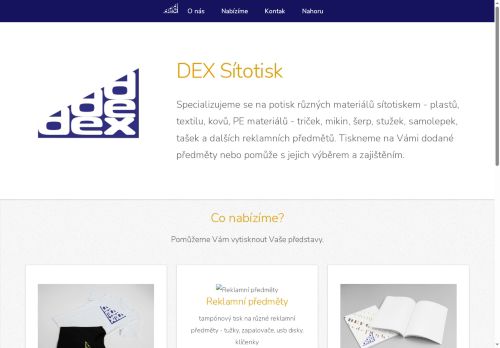 Zobrazit webové stránky Petr Zmrzlík - DEX-sítotisk