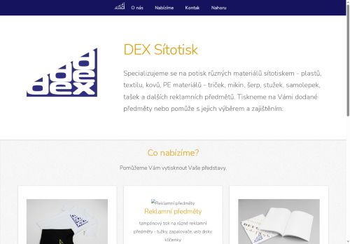 Zobrazit webové stránky Petr Zmrzlík - DEX-sítotisk