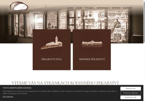 Zobrazit webové stránky Pekařství Paul