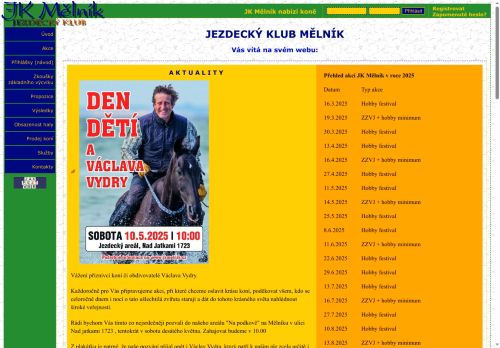 Zobrazit webové stránky Jezdecký klub Mělník
