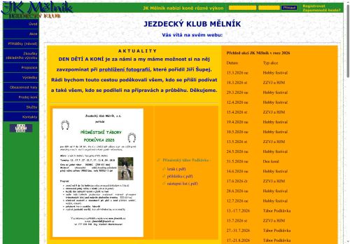 Zobrazit webové stránky Jezdecký klub Mělník