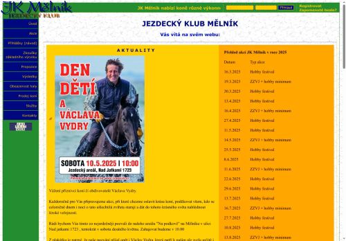 Zobrazit webové stránky Jezdecký klub Mělník