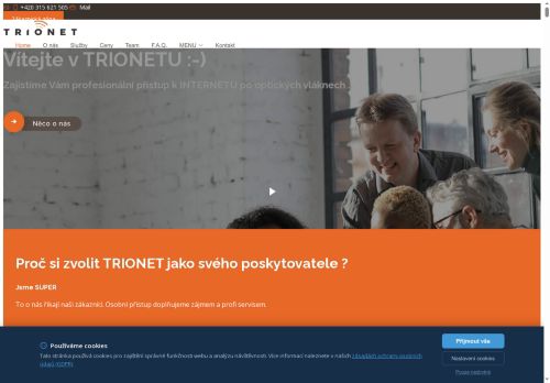Zobrazit webové stránky TrioNET