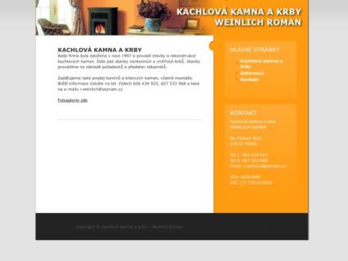 Roman Weinlich - Kachlová kamna a krby