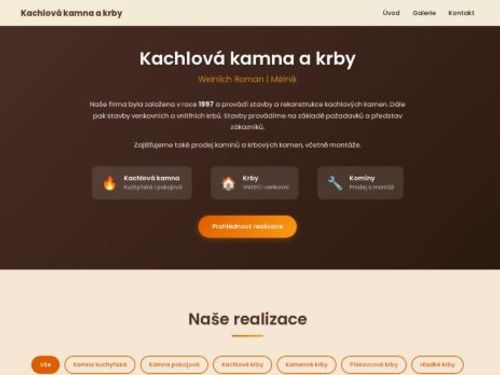 Roman Weinlich - Kachlová kamna a krby