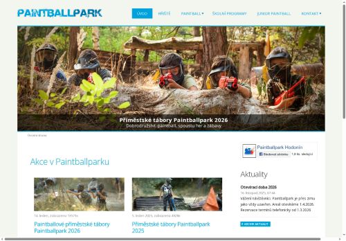 Zobrazit webové stránky Paintballpark Hodonín