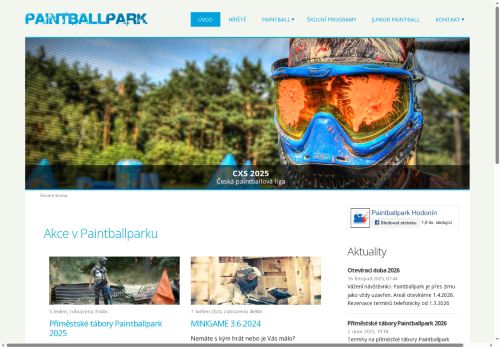 Zobrazit webové stránky Paintballpark Hodonín