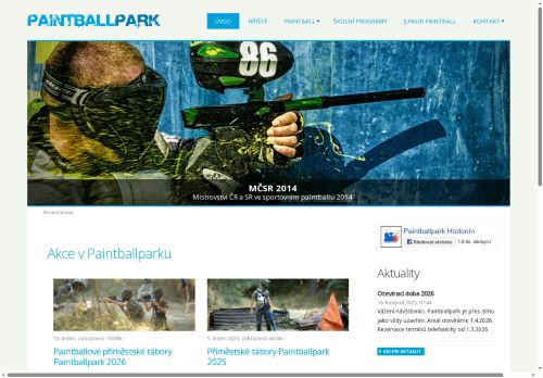 Zobrazit webové stránky Paintballpark Hodonín