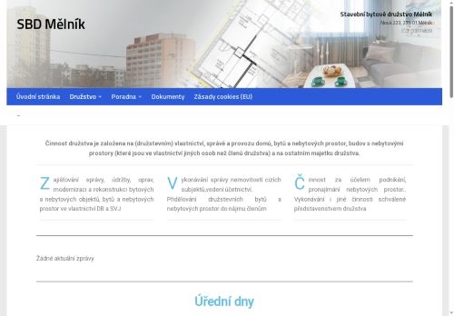 Zobrazit webové stránky Stavební bytové družstvo Mělník