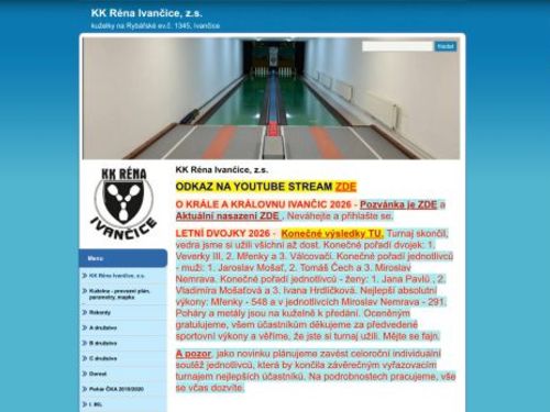 Kuželkářský klubu KC Réna Ivančice