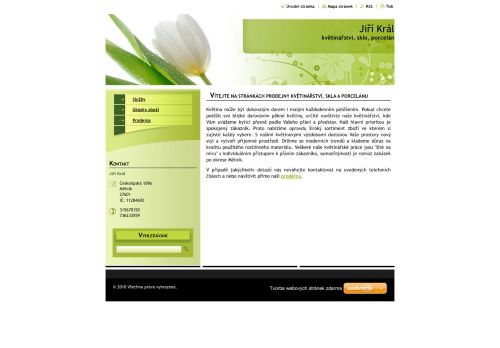 Zobrazit webové stránky Květinářství, sklo, porcelán - Jiří Král