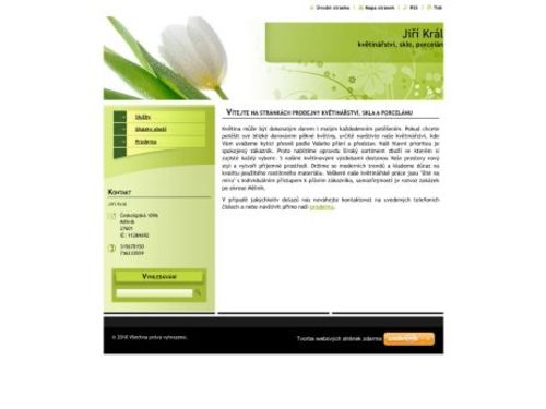 Květinářství, sklo, porcelán - Jiří Král
